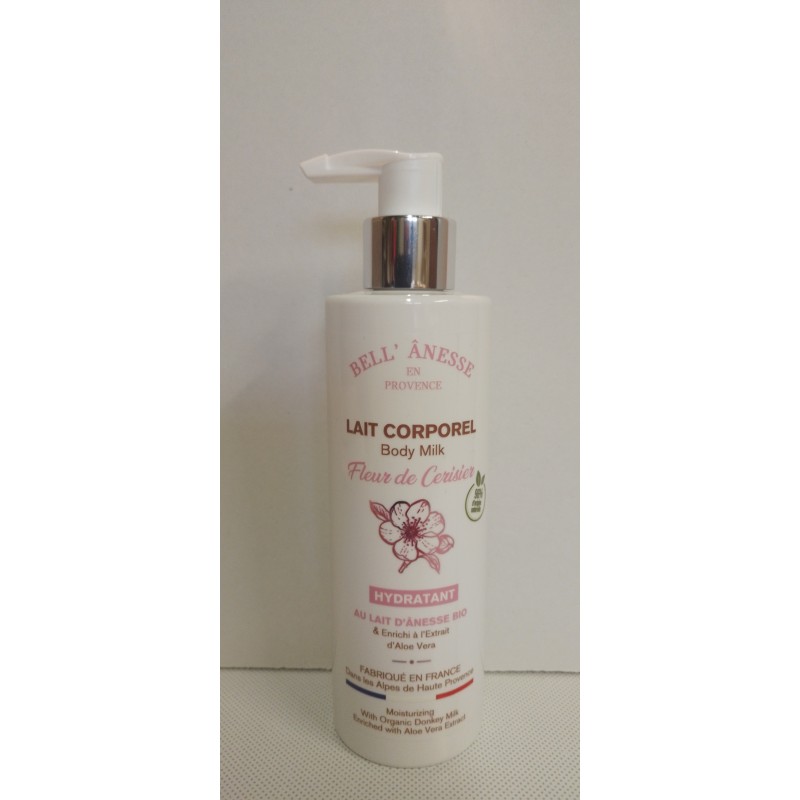 Lait corporel  au lait d'ânesse 250 ml à la fleur de cerisier